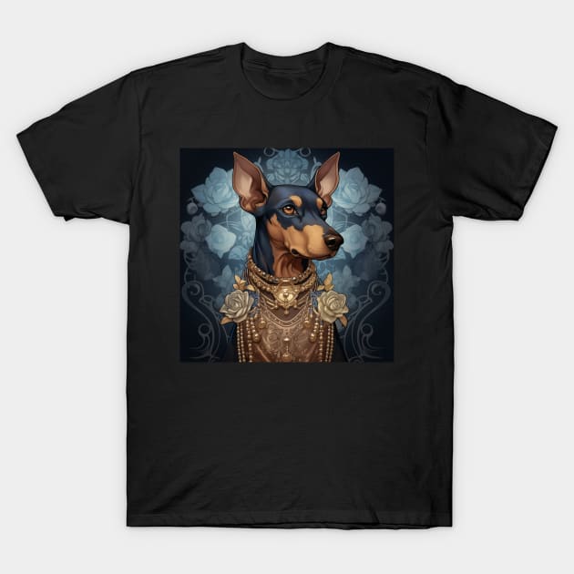 Doberman Art T-Shirt by Enchanted Reverie